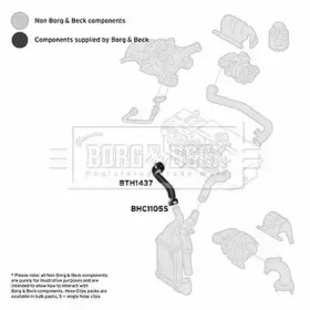 BORG & BECK bth1437 -  Трубка нагнетаемого воздуха
